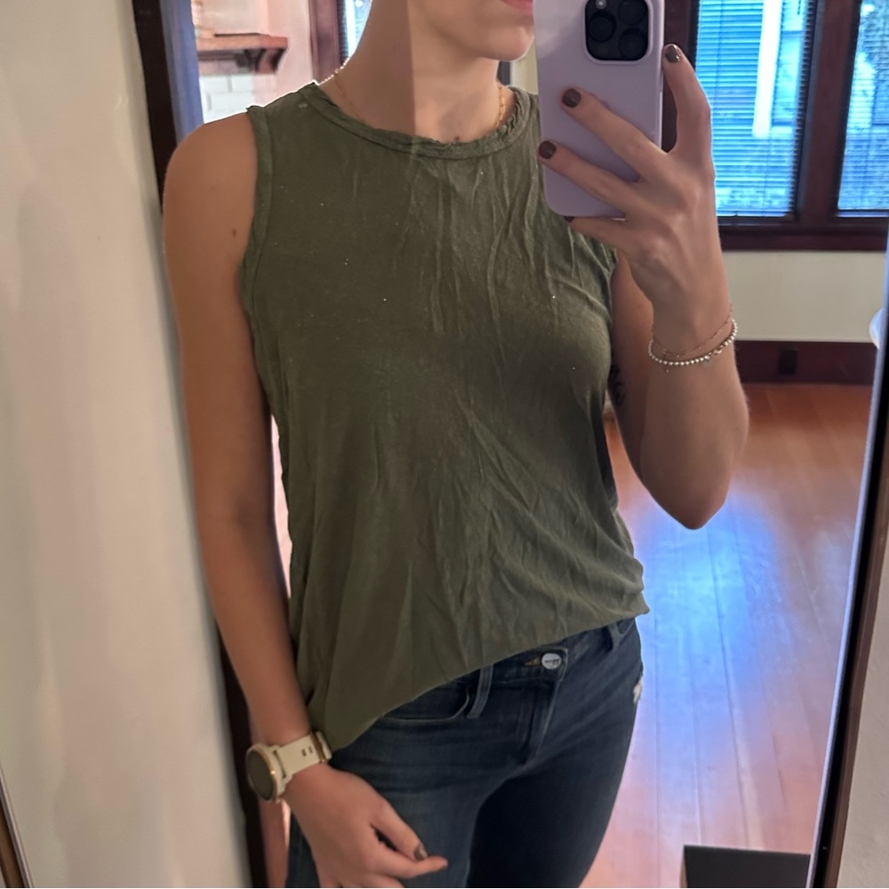 Current/Elliott Green Sparkle Tank